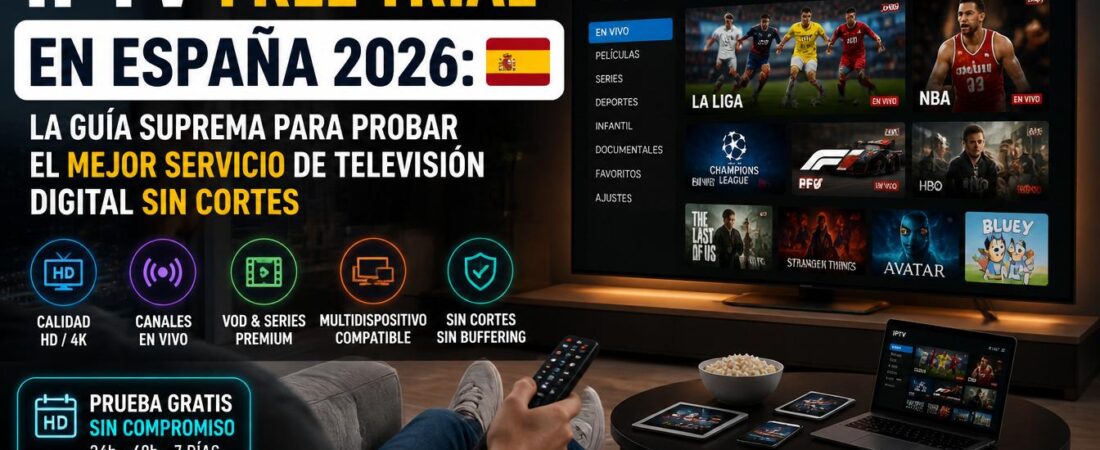 IPTV Free Trial en España 2026: La Guía Suprema para Probar el Mejor Servicio de Televisión Digital Sin Cortes (H1)